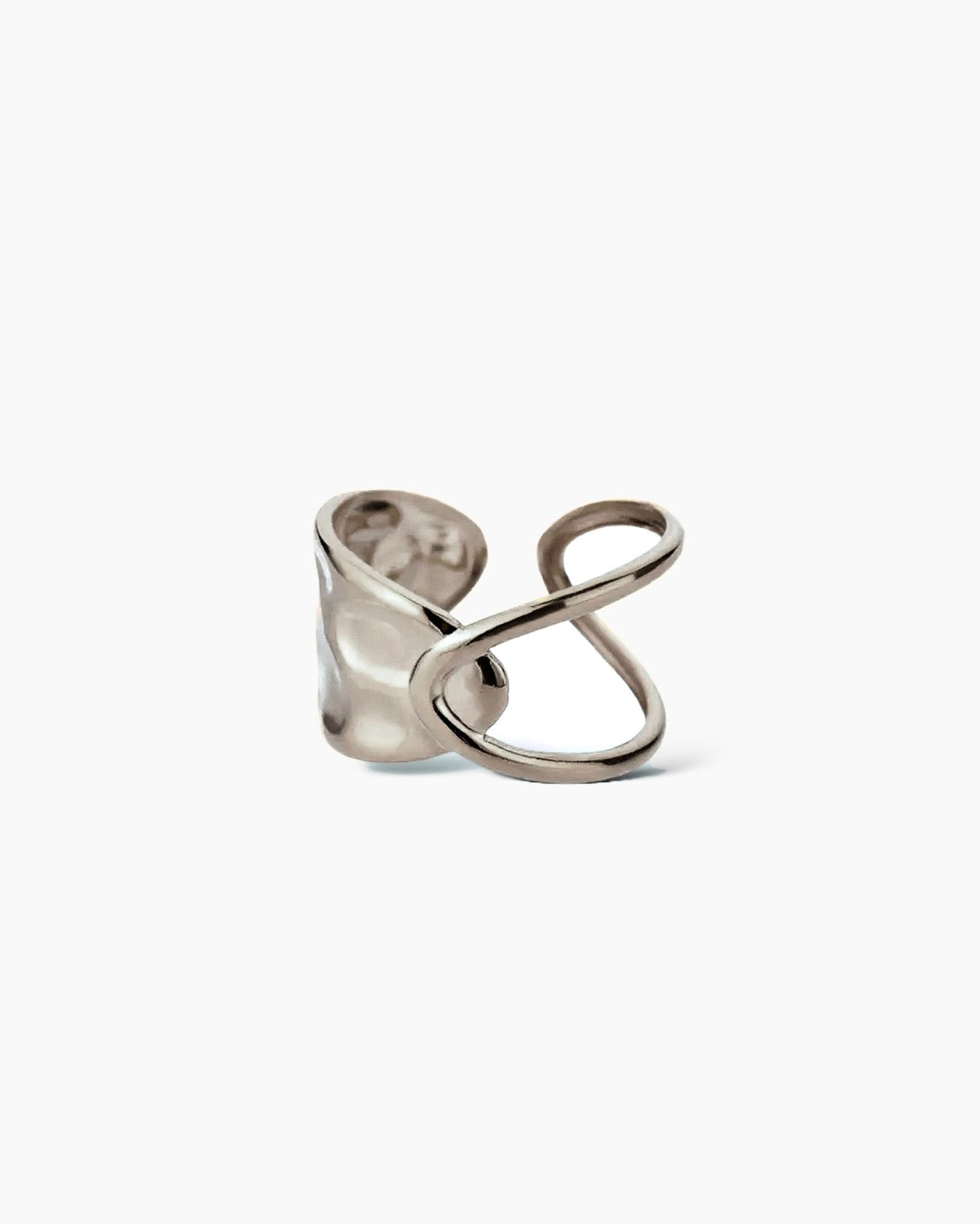 Anillo ajustable plateado
