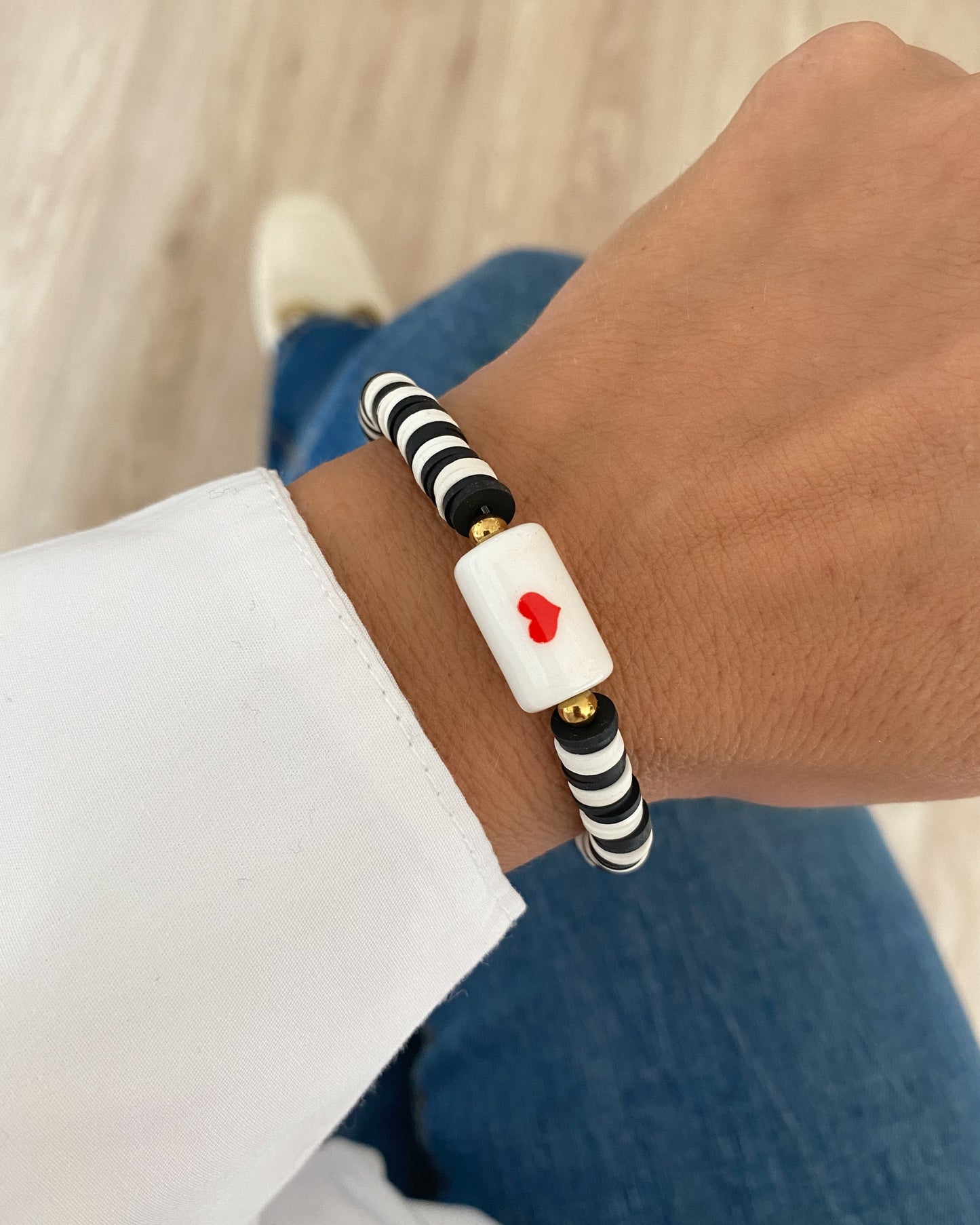 Pulsera Cerámica Corazón