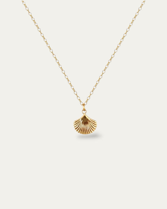 Colgante mini concha baño oro 18K SHELL