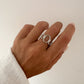 anillo plata ajustable