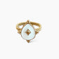 anillo ajustable blanco