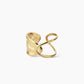 Anillo ajustable acero oro