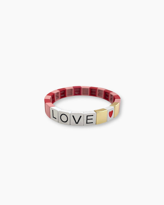 Pulsera Block Love Rosa